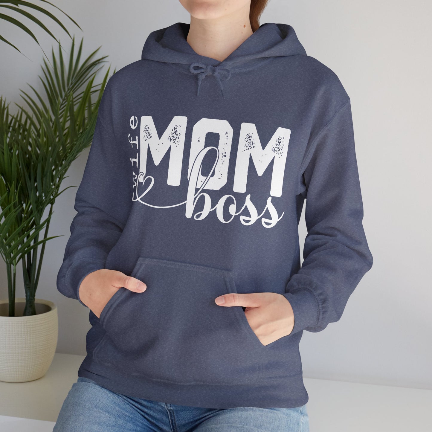 Wife Mom Boss Hoodie - Mother's Day Gift - Custom Mama Hoodie