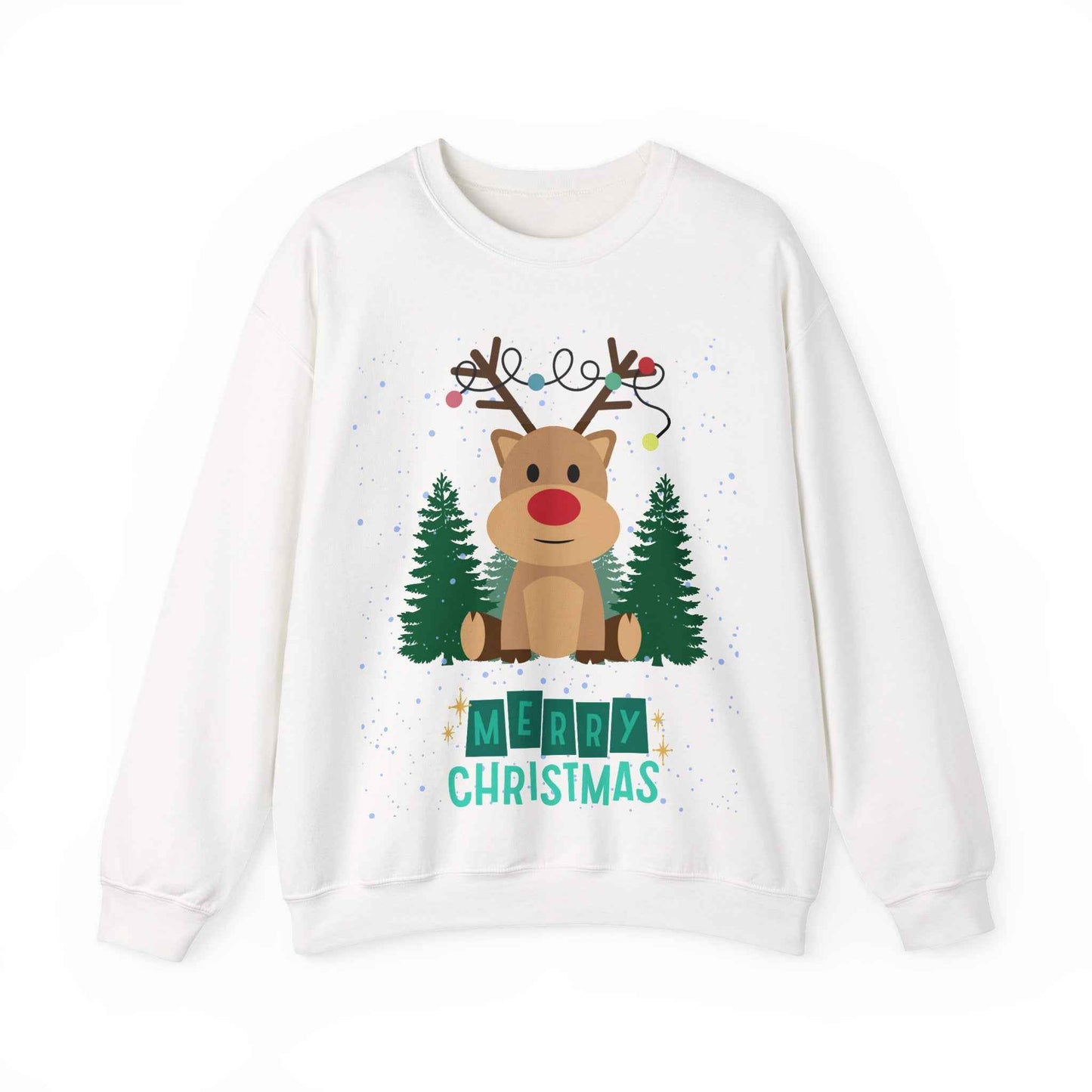 Christmas Reindeer Crewneck Sweatshirt - Eraya Studio