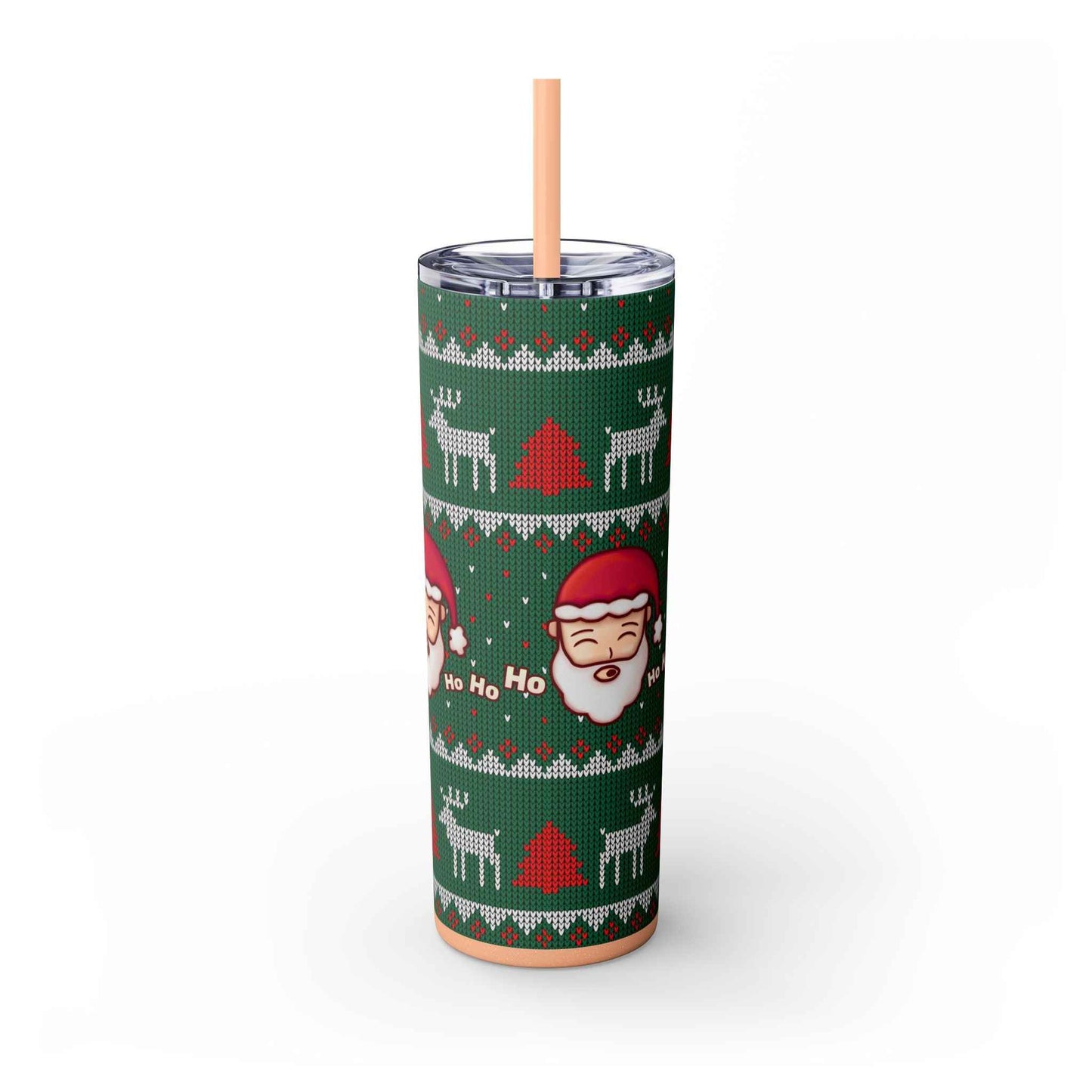 20oz Slim Tumbler: Green Santa-Claus Christmas - Eraya Studio