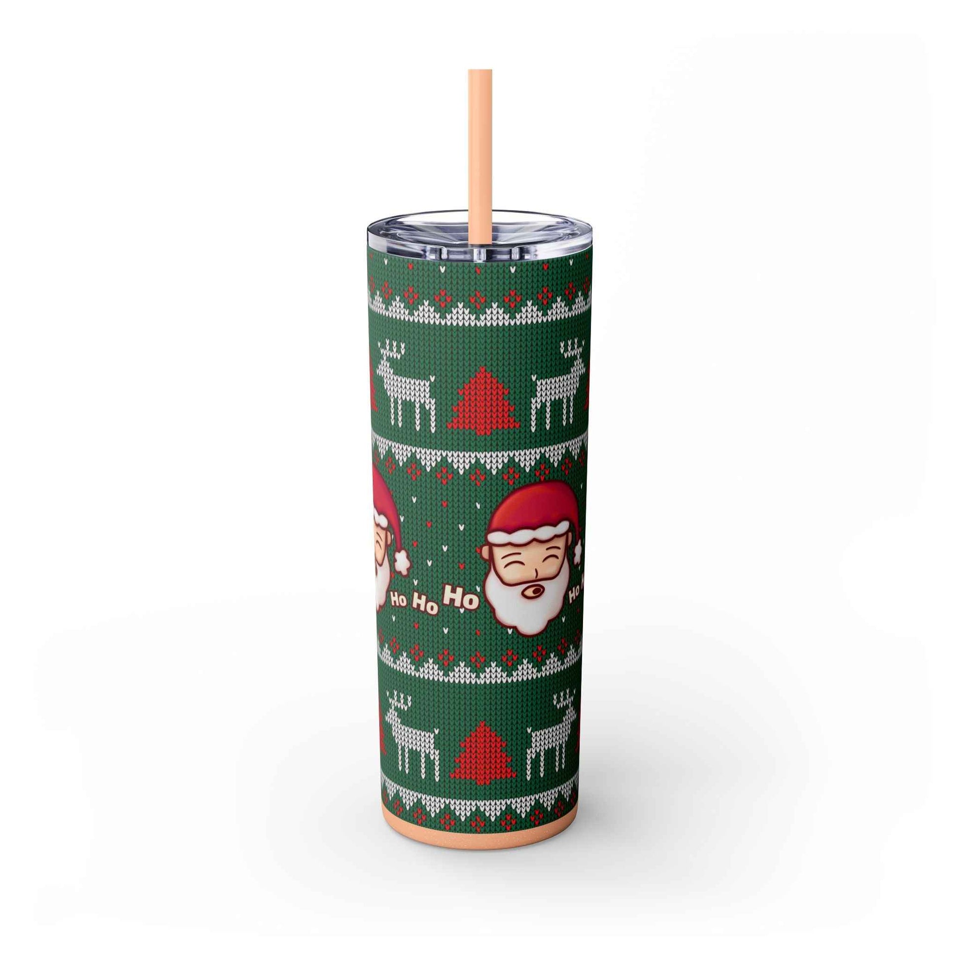 20oz Slim Tumbler: Green Santa-Claus Christmas - Eraya Studio