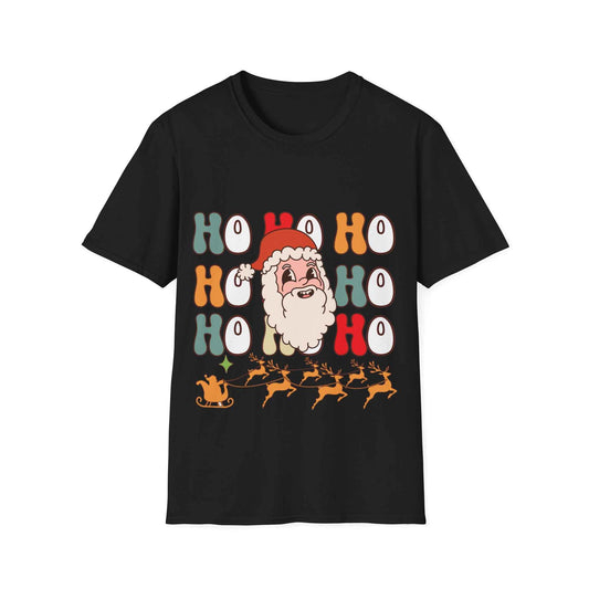 Cotton Shirt: HOHOHO Santa Theme Unisex - Eraya Studio