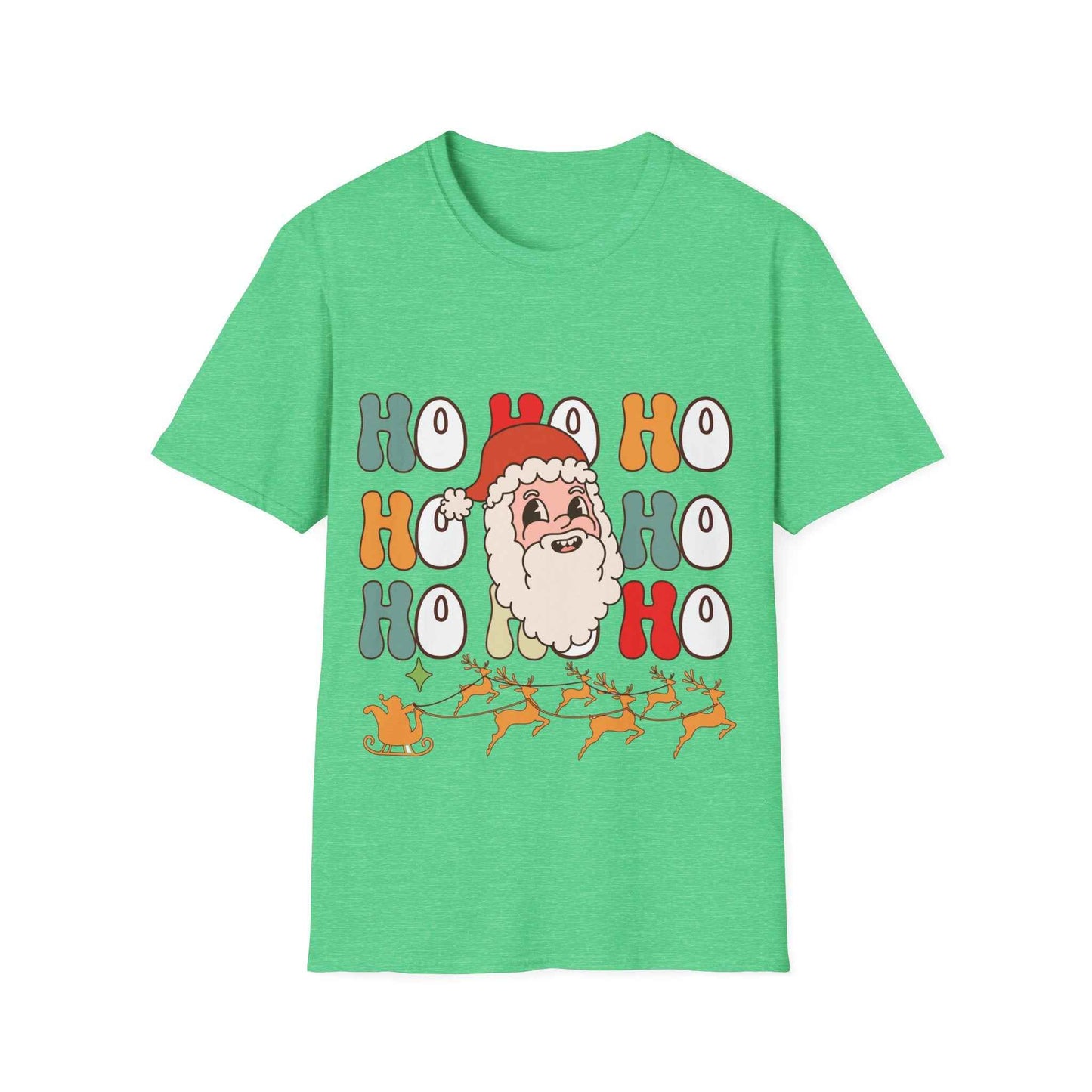 Cotton Shirt: HOHOHO Santa Theme Unisex - Eraya Studio