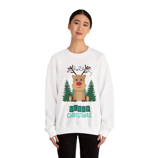 Christmas Reindeer Crewneck Sweatshirt