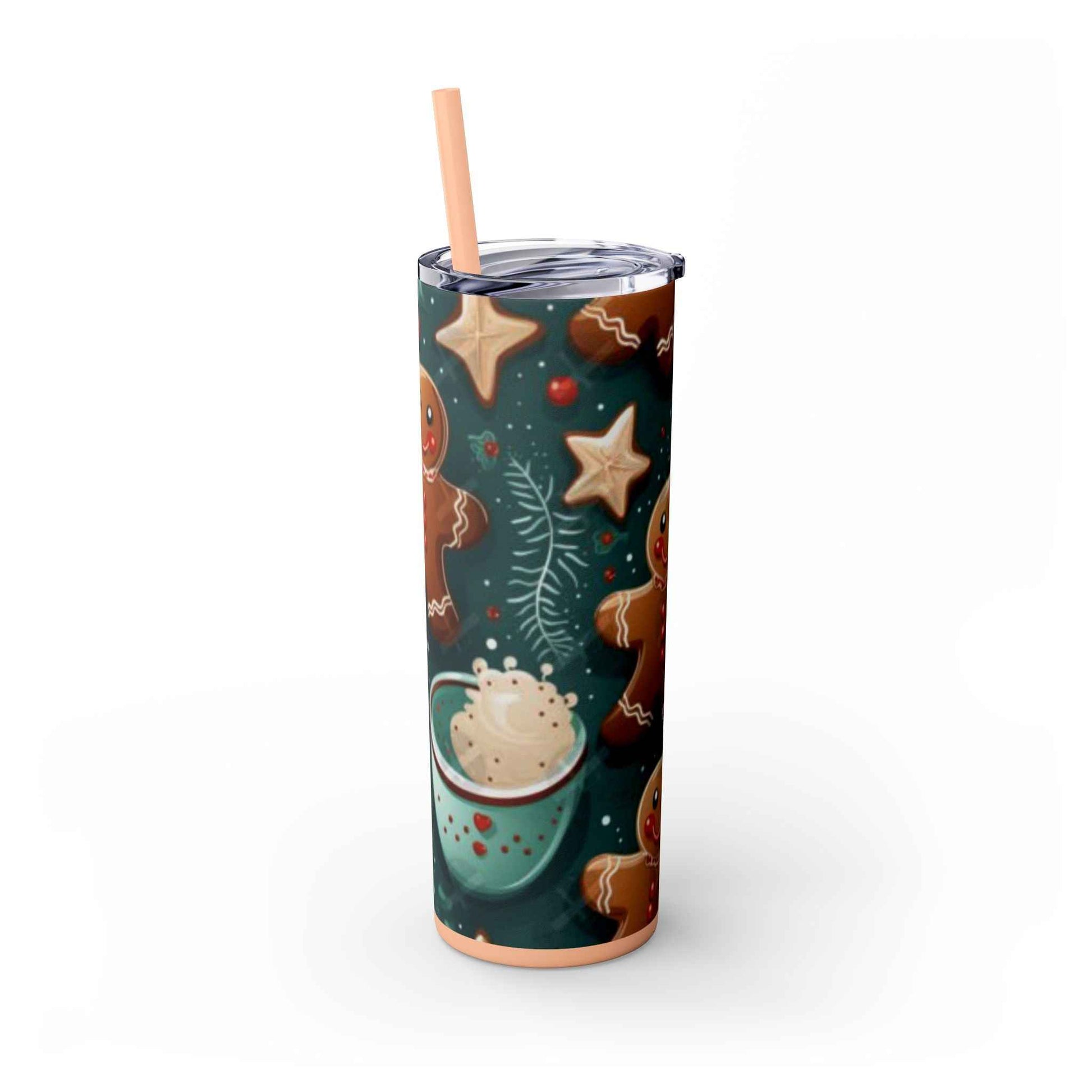 20oz Slim Tumbler: Sweet Gingerbread - Eraya Studio