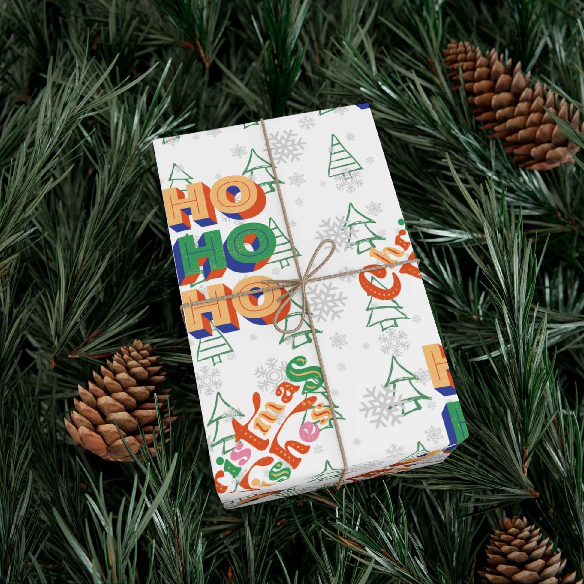 HOHOHO Christmas Gift Wrapping Paper - Eraya Studio