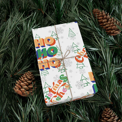 HOHOHO Christmas Gift Wrapping Paper - Eraya Studio