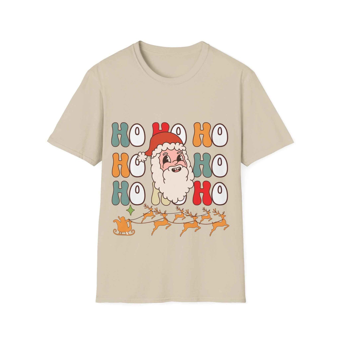 Cotton Shirt: HOHOHO Santa Theme Unisex - Eraya Studio