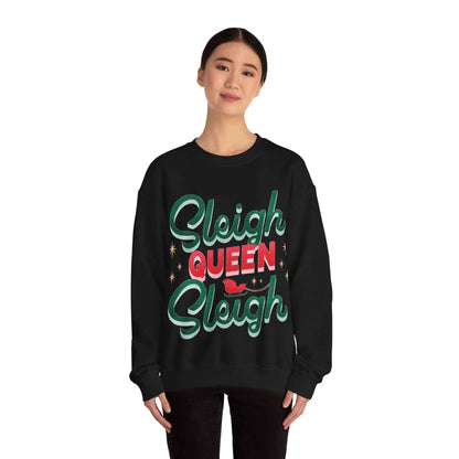 SLEIGH QUEEN Christmas Crewneck Sweatshirt - Eraya Studio