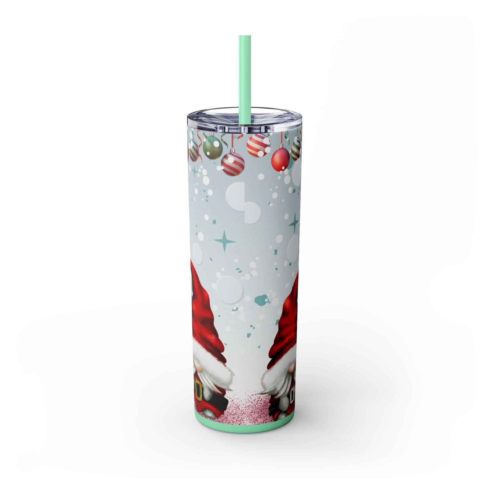 20oz Slim Tumbler: Christmas Gnomes - Eraya Studio