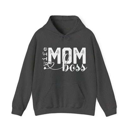 Wife Mom Boss Hoodie - Mother's Day Gift - Custom Mama Hoodie