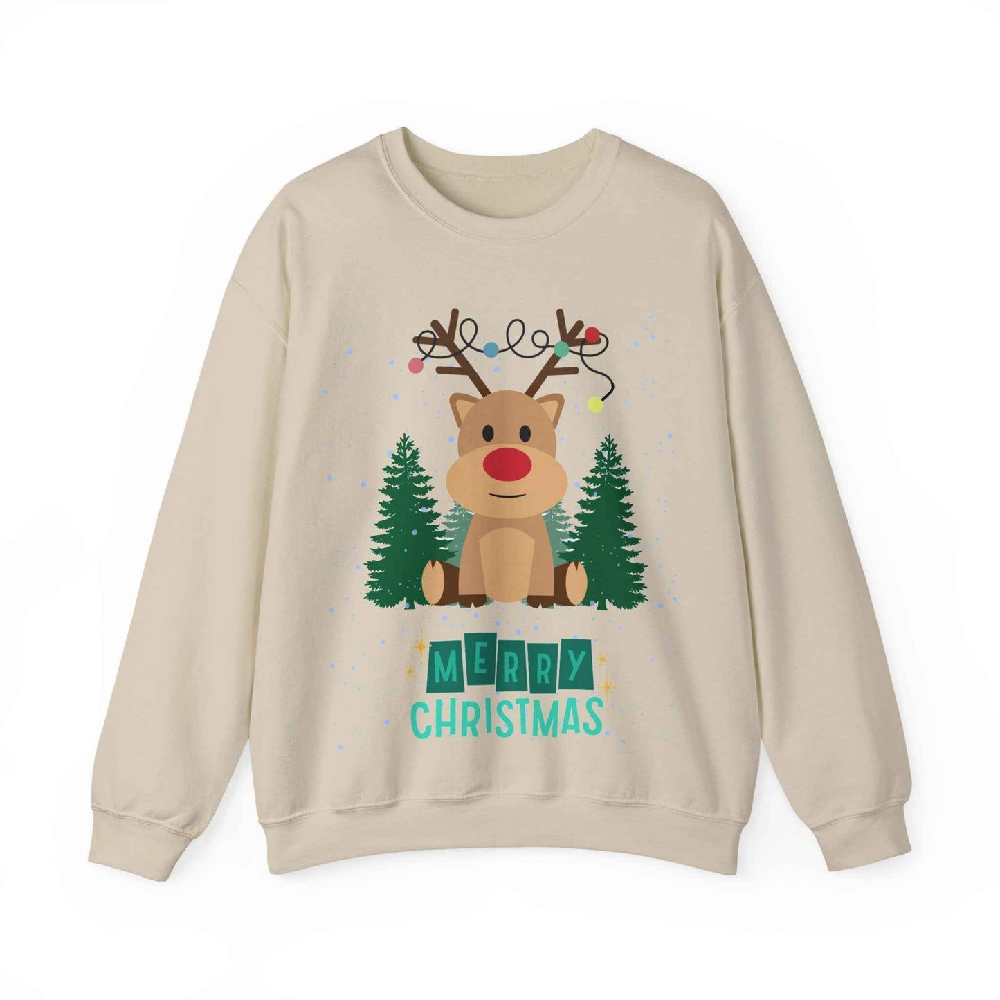 Christmas Reindeer Crewneck Sweatshirt - Eraya Studio
