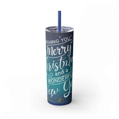 20oz Slim Tumbler: Christmas Gnomes - Eraya Studio