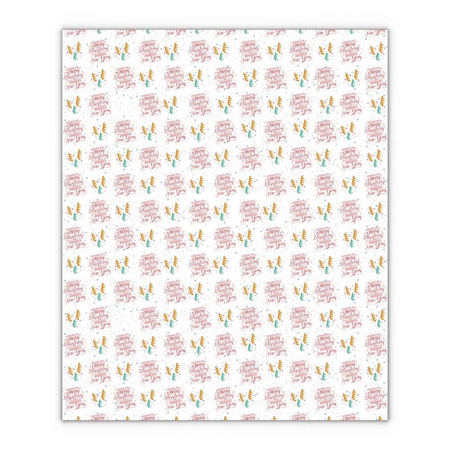 Merry Christmas Gift Wrapping Paper Custom-Printed - Eraya Studio