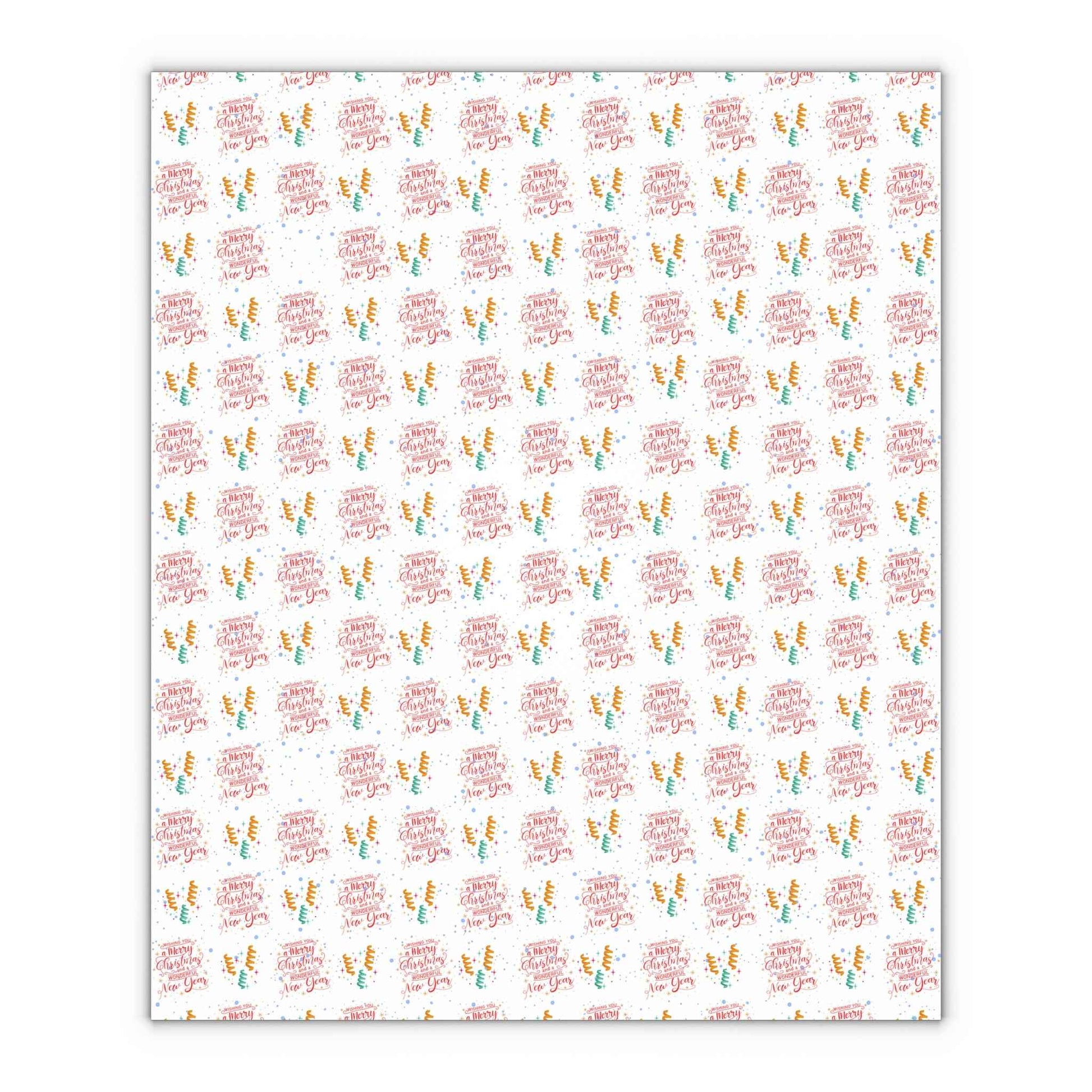 Merry Christmas Gift Wrapping Paper Custom-Printed - Eraya Studio