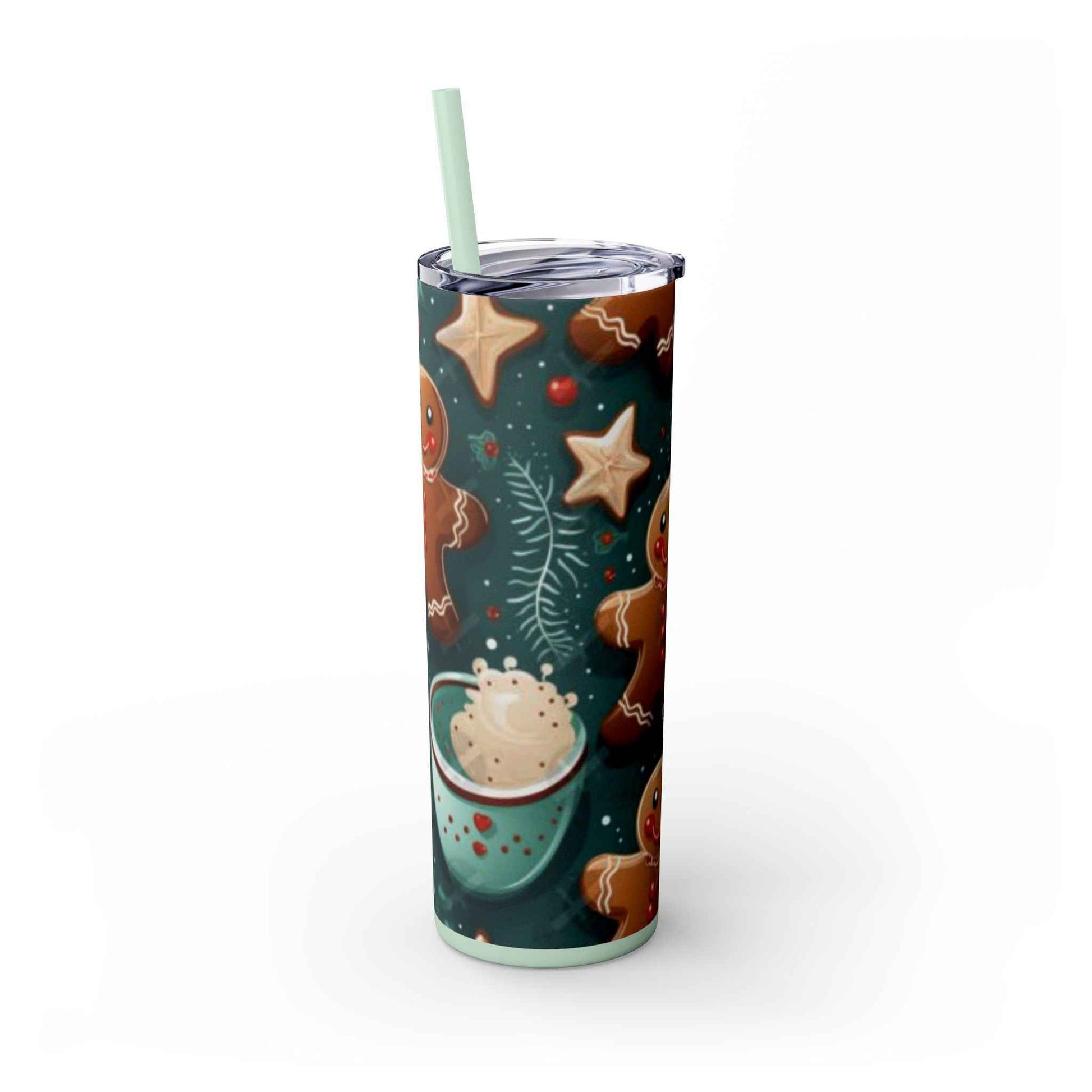 20oz Slim Tumbler: Sweet Gingerbread - Eraya Studio
