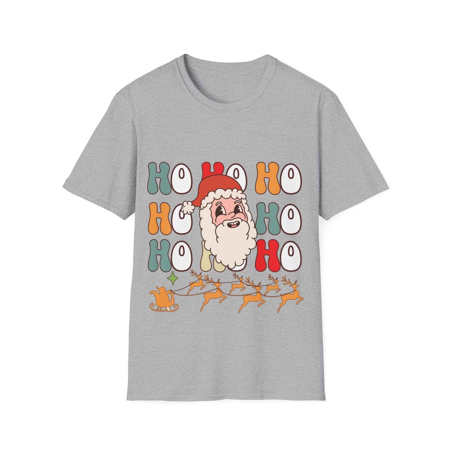 Cotton Shirt: HOHOHO Santa Theme Unisex - Eraya Studio