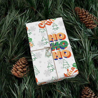 HOHOHO Christmas Gift Wrapping Paper - Eraya Studio