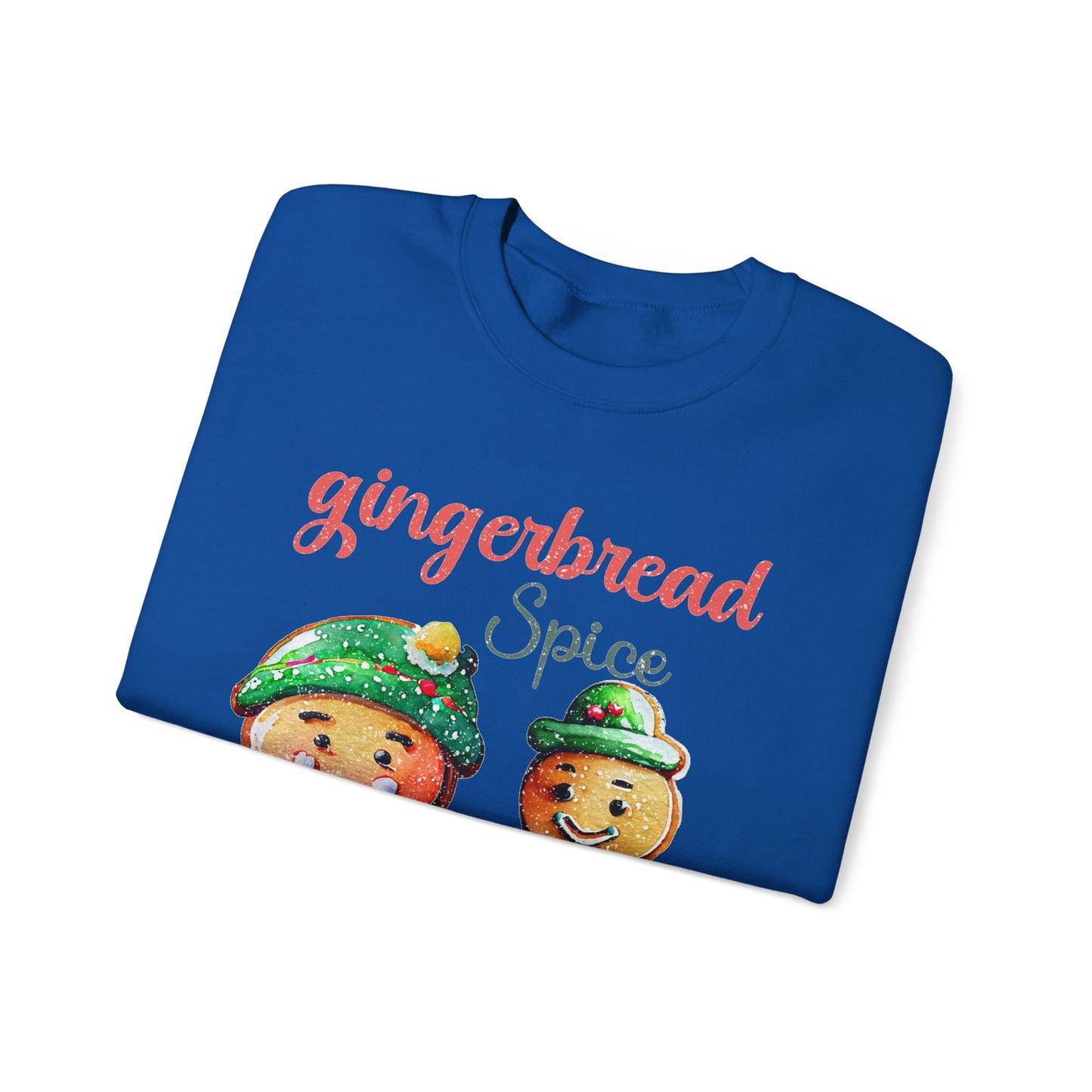 Sweet Gingerbread Design Unisex Sweater Crewneck Sweatshirt Gifts for Him Gift for Her Sweatshirt  Gingerbread Design Christmas Sweater