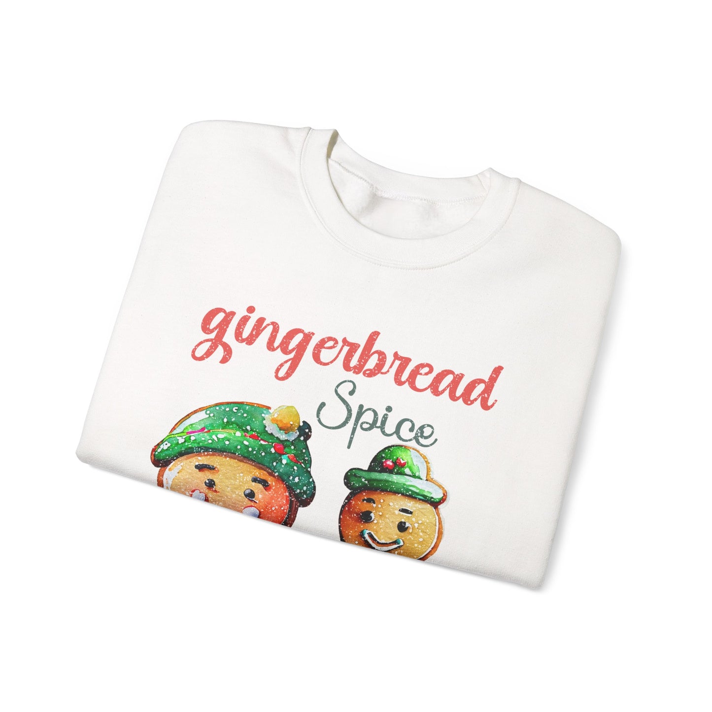 Sweet Gingerbread Design Unisex Sweater Crewneck Sweatshirt Gifts for Him Gift for Her Sweatshirt  Gingerbread Design Christmas Sweater