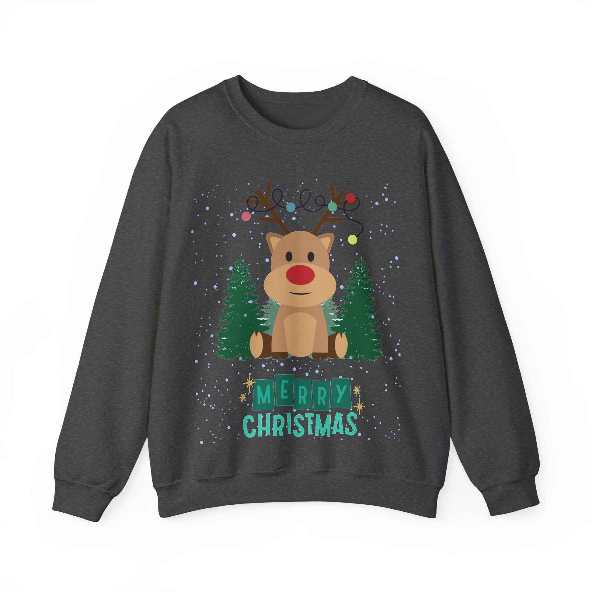 Christmas Reindeer Crewneck Sweatshirt - Eraya Studio