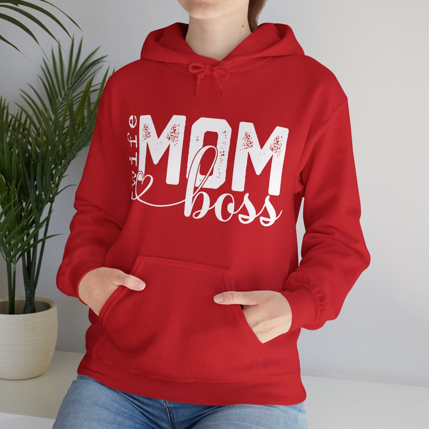Wife Mom Boss Hoodie - Mother's Day Gift - Custom Mama Hoodie