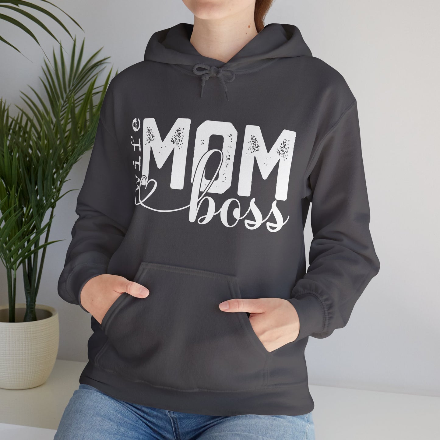 Wife Mom Boss Hoodie - Mother's Day Gift - Custom Mama Hoodie