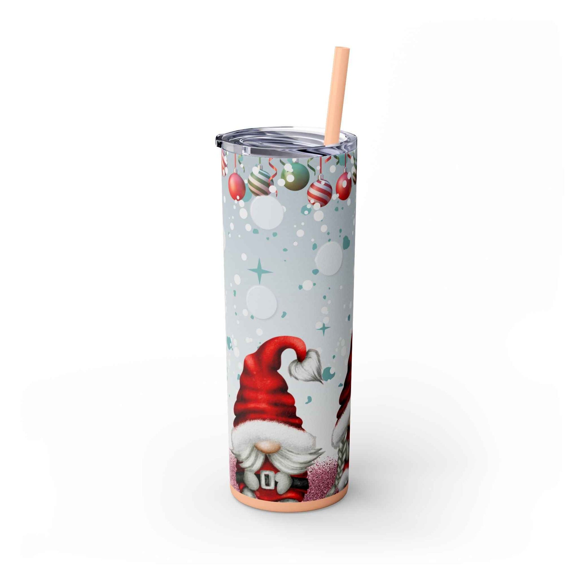 20oz Slim Tumbler: Christmas Gnomes - Eraya Studio