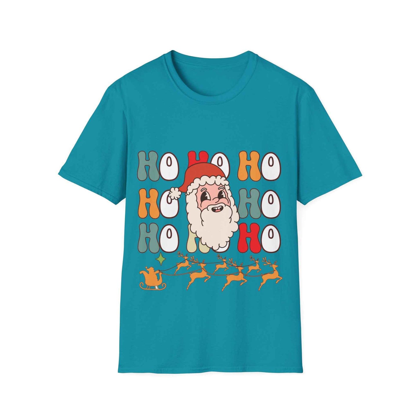 Cotton Shirt: HOHOHO Santa Theme Unisex - Eraya Studio