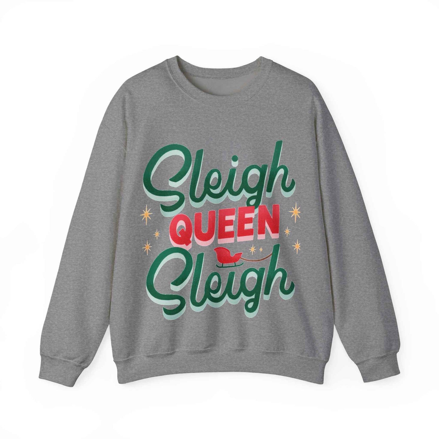 SLEIGH QUEEN Christmas Crewneck Sweatshirt - Eraya Studio