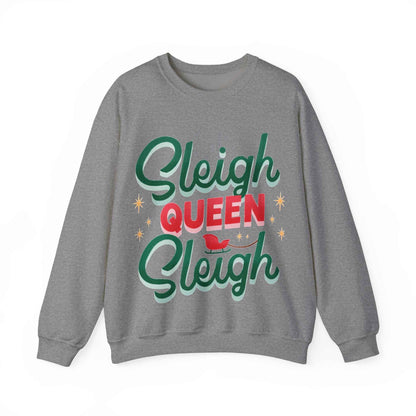 SLEIGH QUEEN Christmas Crewneck Sweatshirt - Eraya Studio
