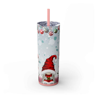 20oz Slim Tumbler: Christmas Gnomes - Eraya Studio