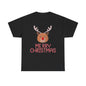 Merry Christmas Reindeer Customized Unisex Heavy Cotton Tee Gift for Him Customized Heavy Cotton Gift for Her Christmas Gift Holiday Treats