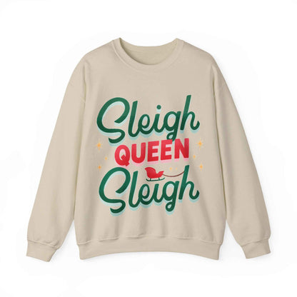SLEIGH QUEEN Christmas Crewneck Sweatshirt - Eraya Studio