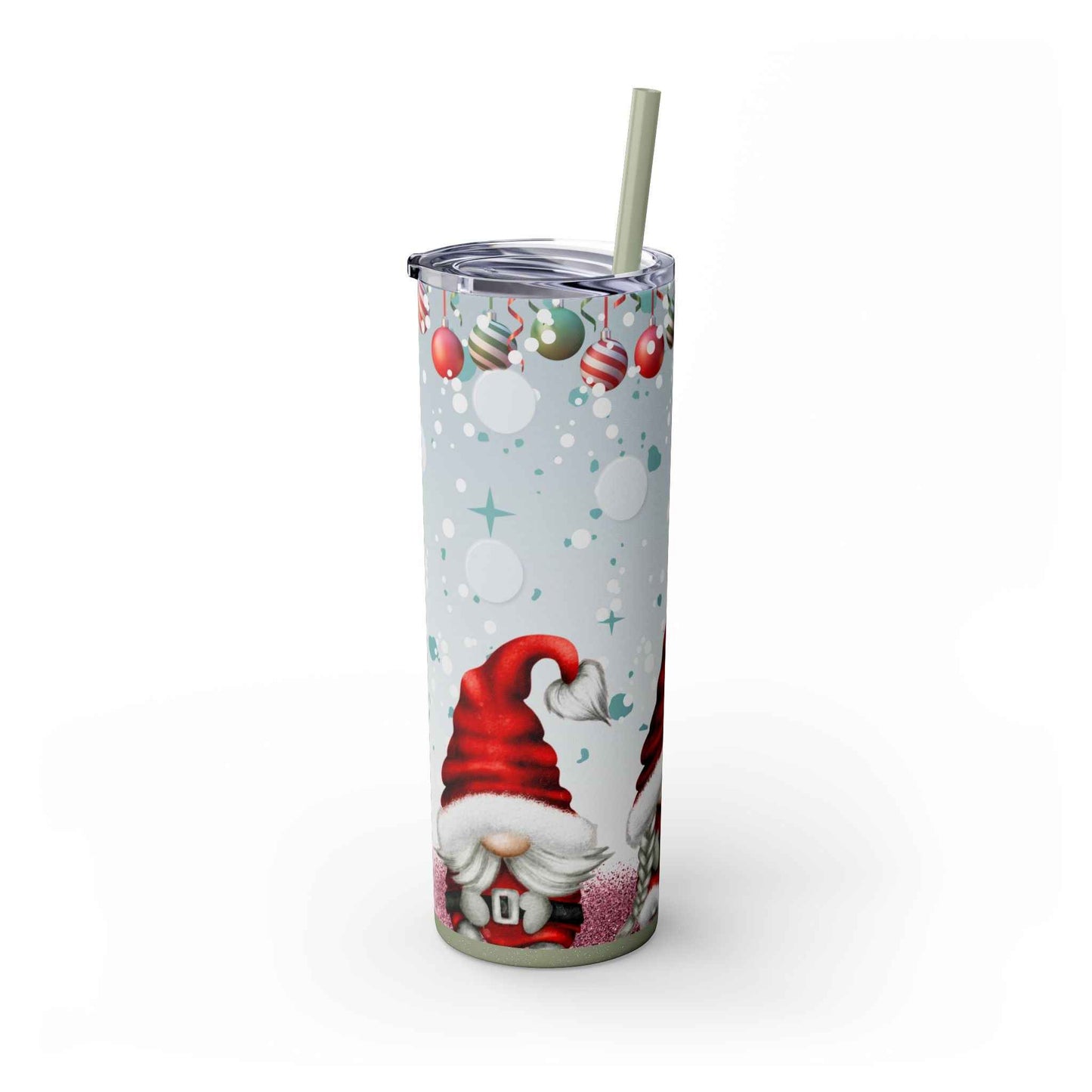 20oz Slim Tumbler: Christmas Gnomes - Eraya Studio