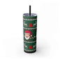 20oz Slim Tumbler: Green Santa-Claus Christmas - Eraya Studio