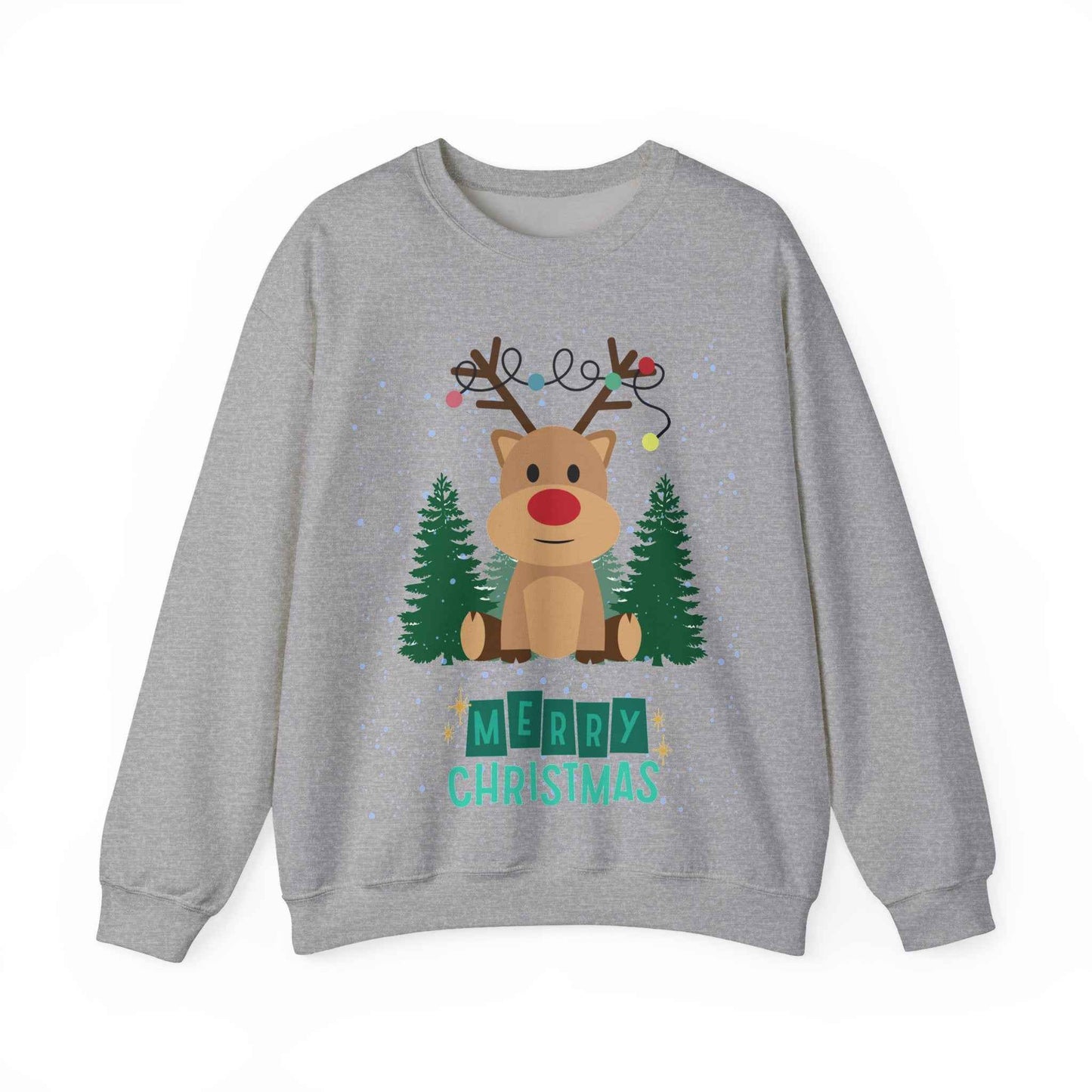 Christmas Reindeer Crewneck Sweatshirt - Eraya Studio