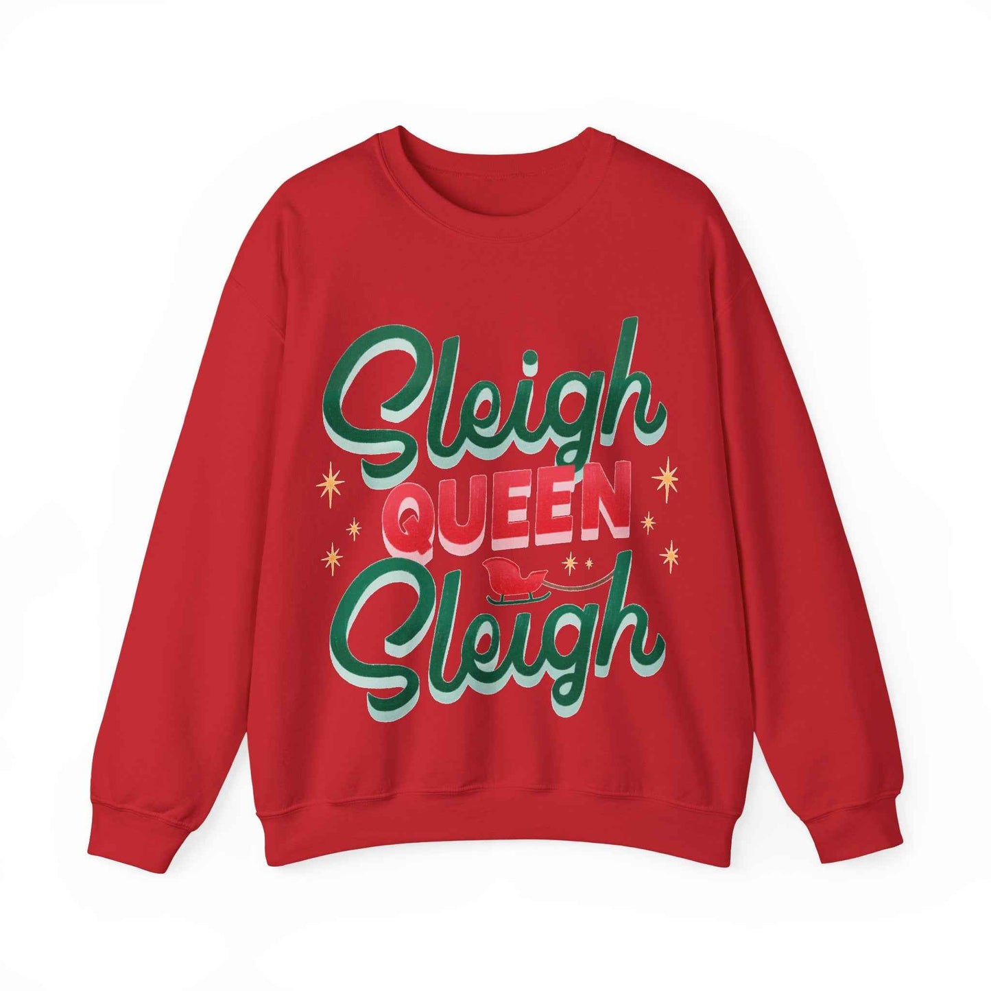 SLEIGH QUEEN Christmas Crewneck Sweatshirt - Eraya Studio
