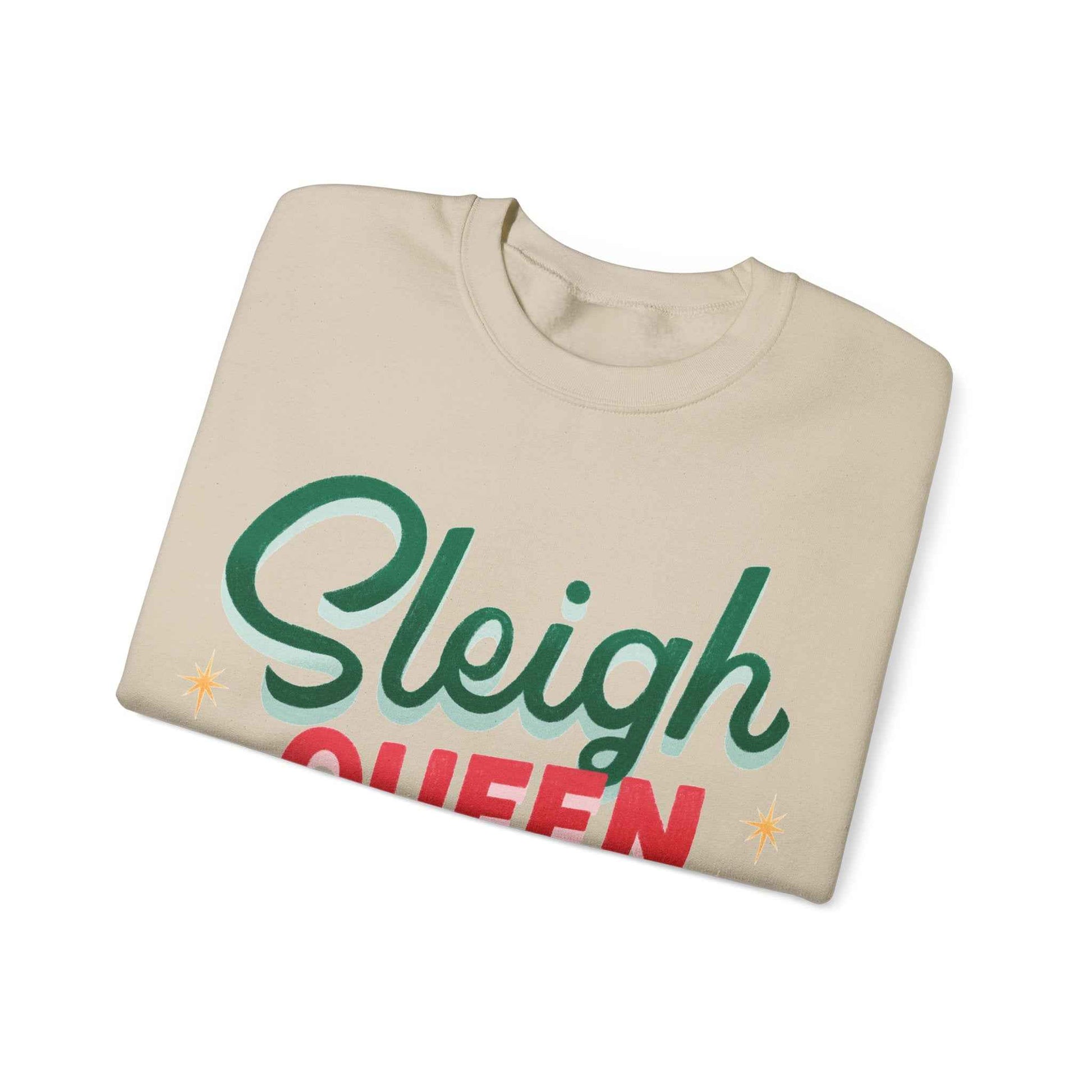 SLEIGH QUEEN Christmas Crewneck Sweatshirt - Eraya Studio