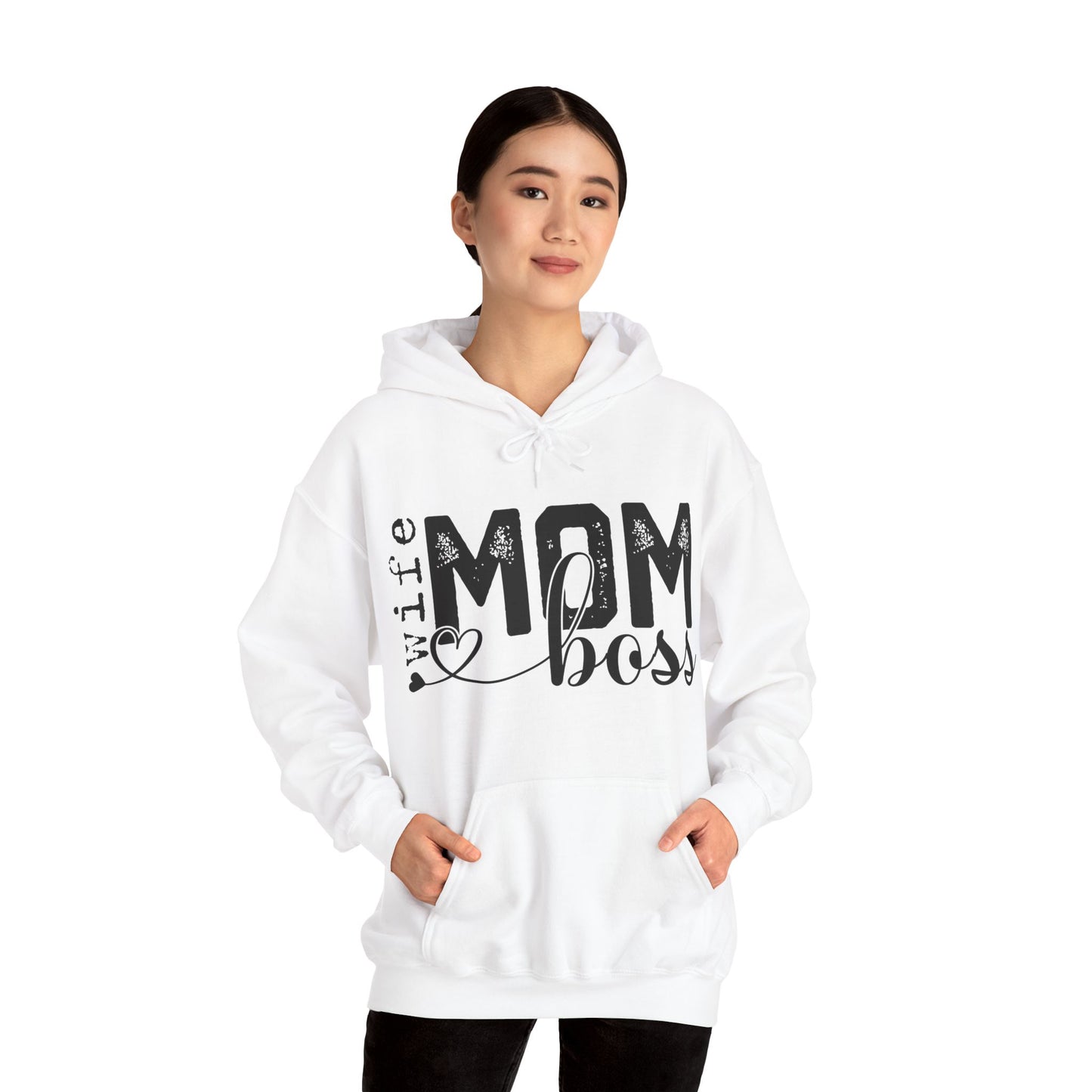 Wife Mom Boss Hoodie - Mother's Day Gift - Custom Mama Hoodie