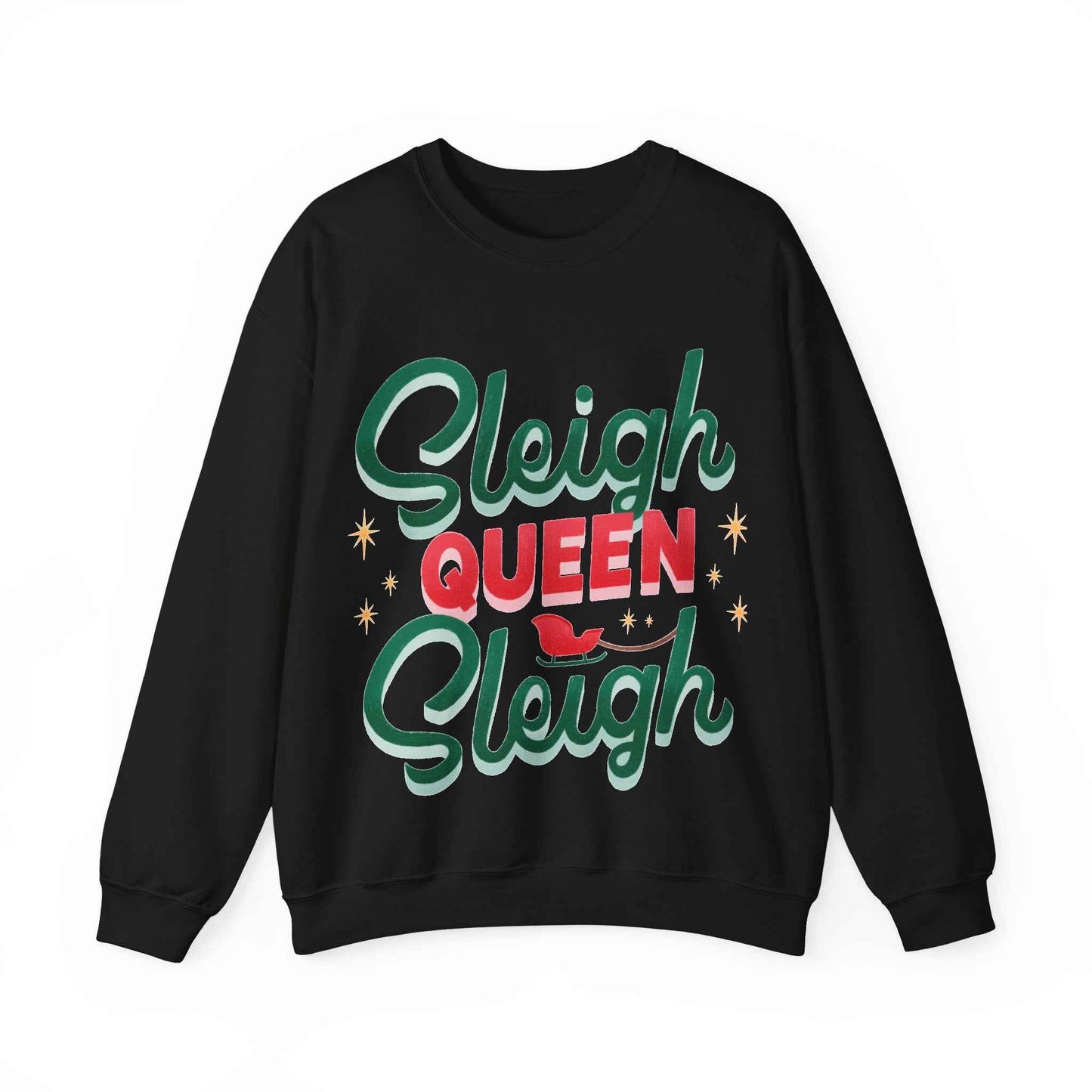 SLEIGH QUEEN Christmas Crewneck Sweatshirt - Eraya Studio