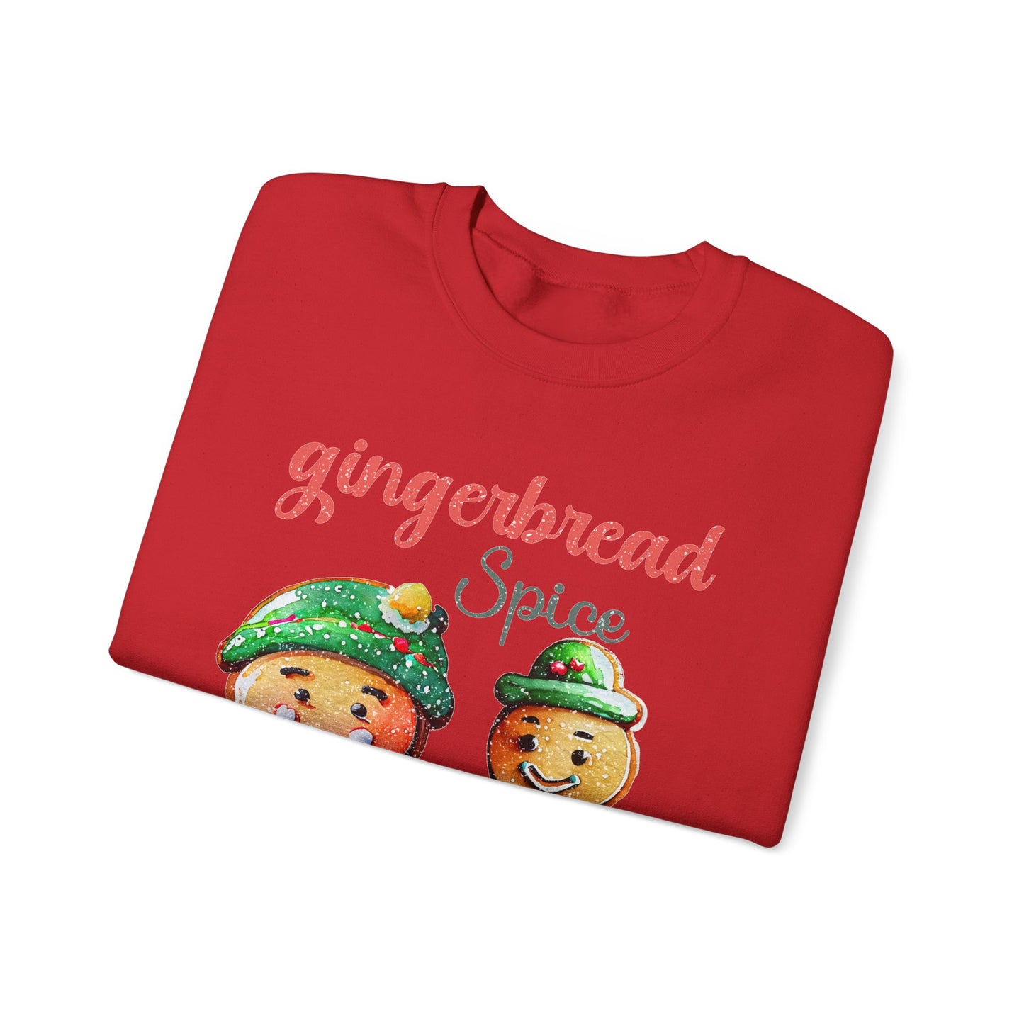 Sweet Gingerbread Design Unisex Sweater Crewneck Sweatshirt Gifts for Him Gift for Her Sweatshirt  Gingerbread Design Christmas Sweater