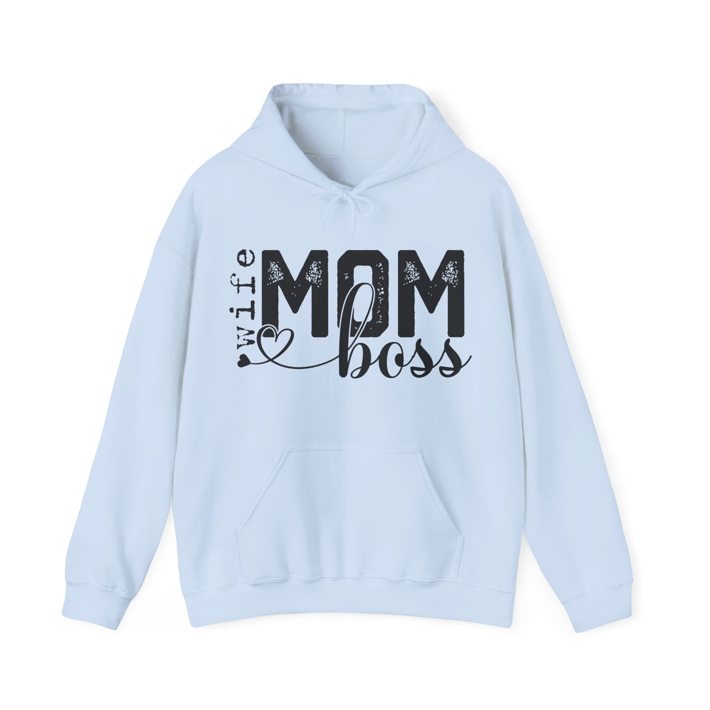 Wife Mom Boss Hoodie - Mother's Day Gift - Custom Mama Hoodie