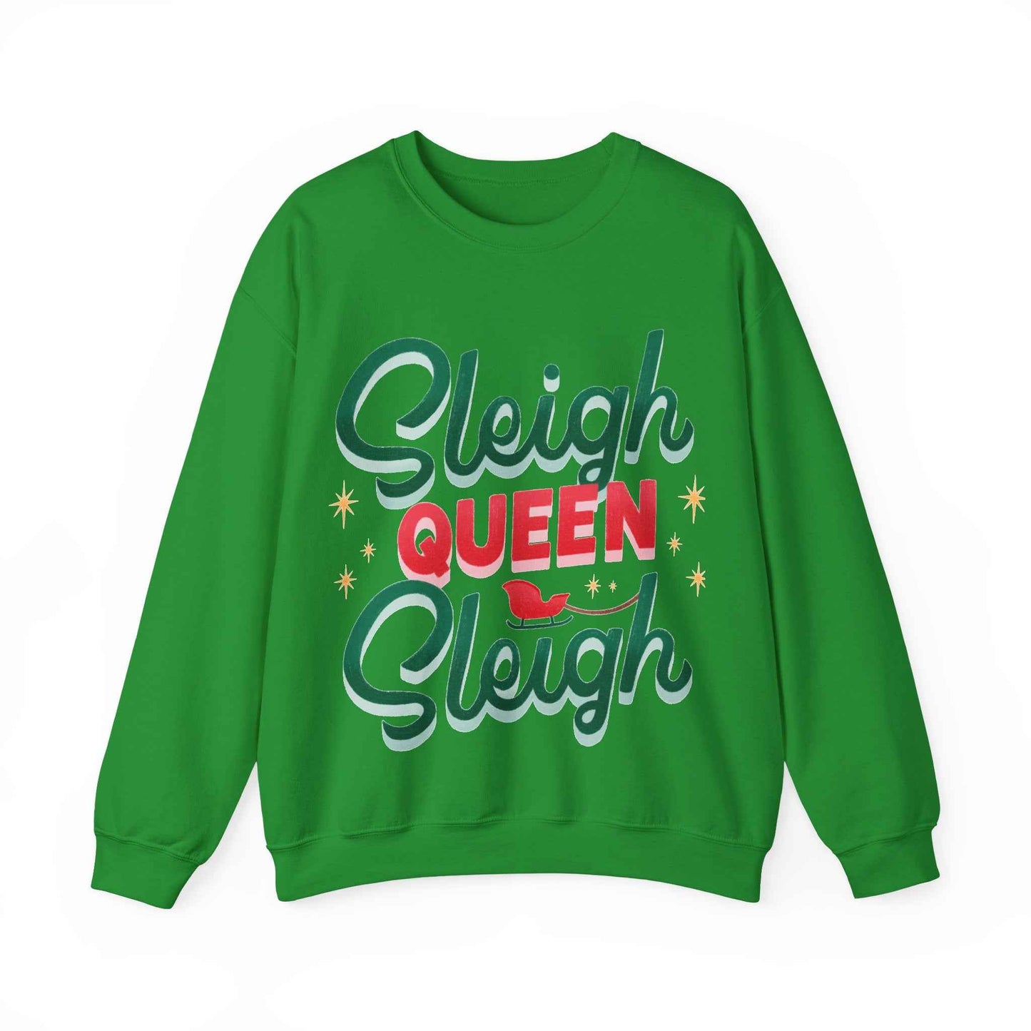 SLEIGH QUEEN Christmas Crewneck Sweatshirt - Eraya Studio