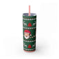 20oz Slim Tumbler: Green Santa-Claus Christmas - Eraya Studio