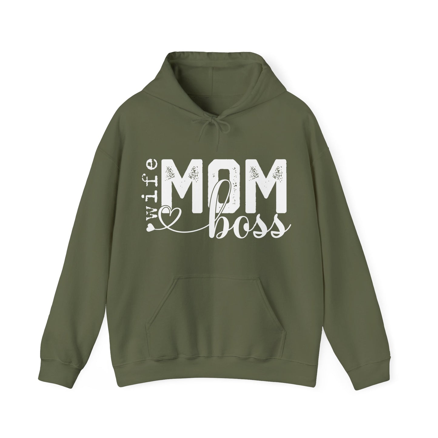 Wife Mom Boss Hoodie - Mother's Day Gift - Custom Mama Hoodie