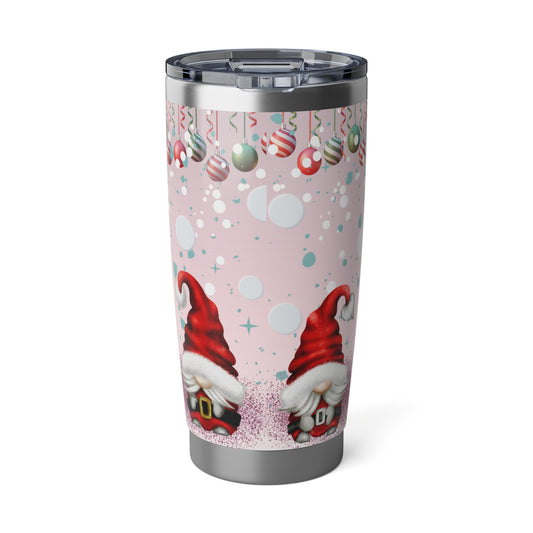 Christmas Pink and Red Gnome 20oz Tumbler Christmas Gift Gnome Christmas Theme Vagabond Tumbler