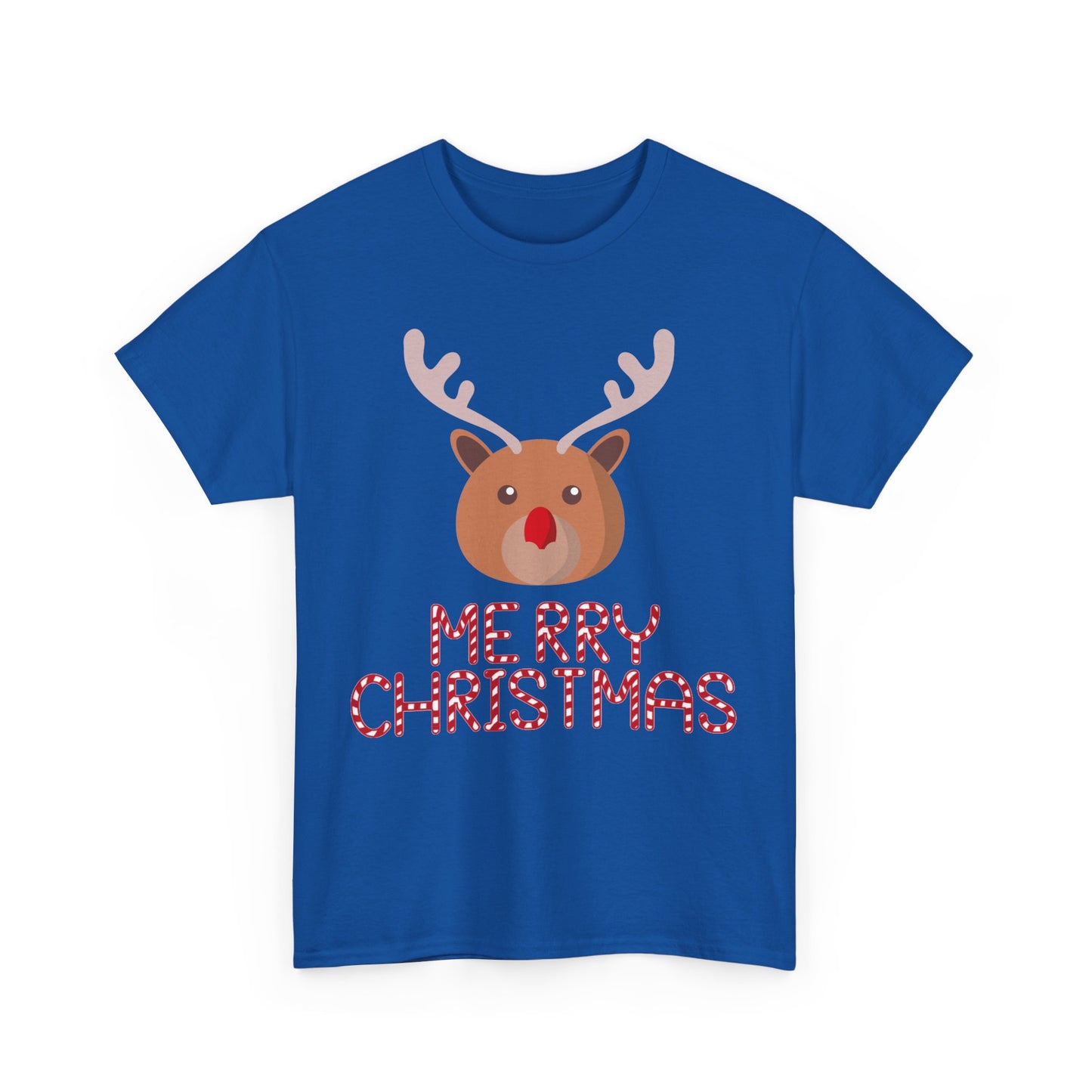 Merry Christmas Reindeer Customized Unisex Heavy Cotton Tee Gift for Him Customized Heavy Cotton Gift for Her Christmas Gift Holiday Treats