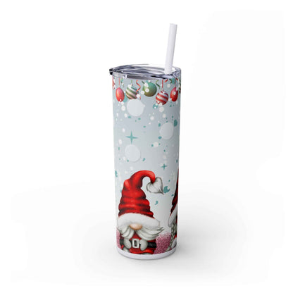 20oz Slim Tumbler: Christmas Gnomes - Eraya Studio