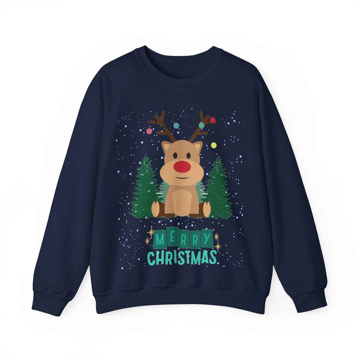 Christmas Reindeer Crewneck Sweatshirt - Eraya Studio