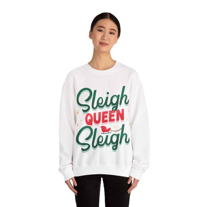 SLEIGH QUEEN Christmas Crewneck Sweatshirt - Eraya Studio